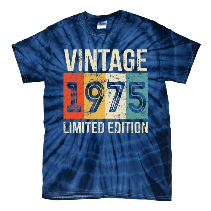 Vintage Made In 1975 Birthday Tie-Dye T-Shirt