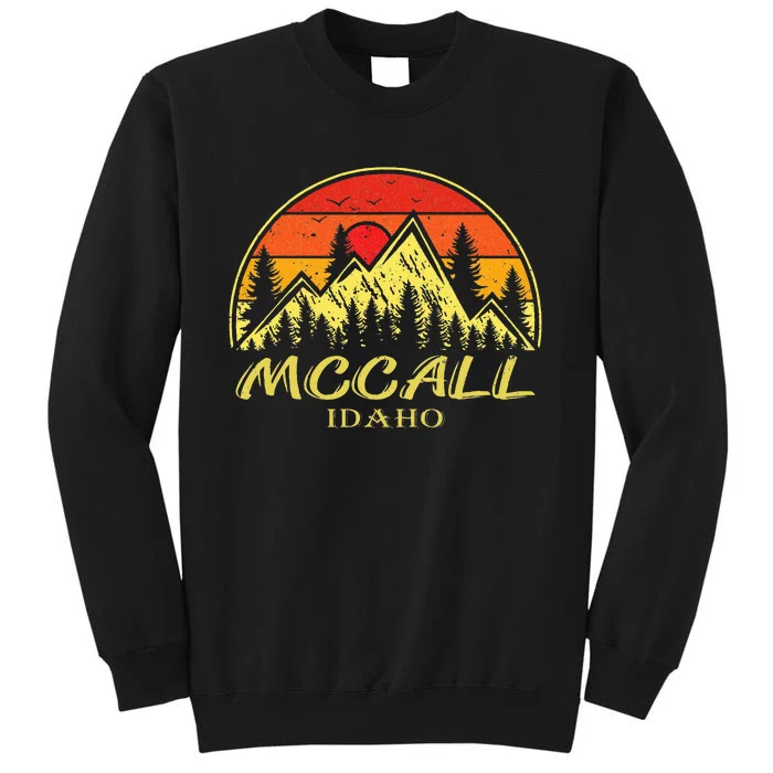 Vintage Mccall Idaho ID Mountains Hike Hiking Souvenir Tall Sweatshirt