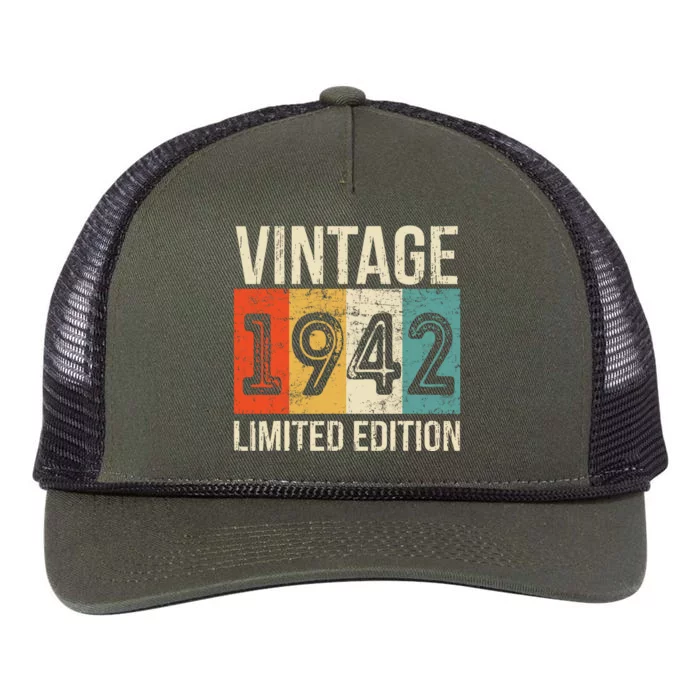 Vintage Made In 1942 Birthday Retro Rope Trucker Hat Cap