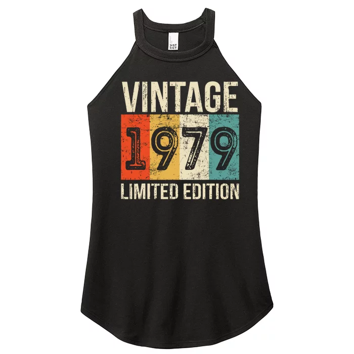 Vintage Made In 1979 Birthday Women’s Perfect Tri Rocker Tank