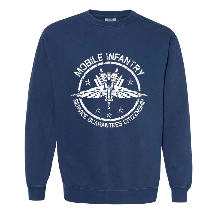 Vintage Mobile Infantry Crest Garment-Dyed Sweatshirt