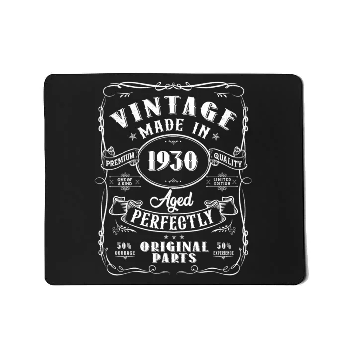 Vintage Made In 1930 One Of A Kind Limited Edition Aged Perfectly Original Parts Mousepad