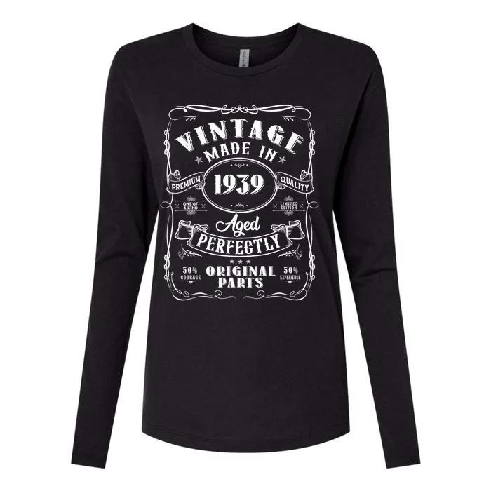 Vintage Made In 1939 One Of A Kind Limited Edition Aged Perfectly Original Parts Womens Cotton Relaxed Long Sleeve T-Shirt