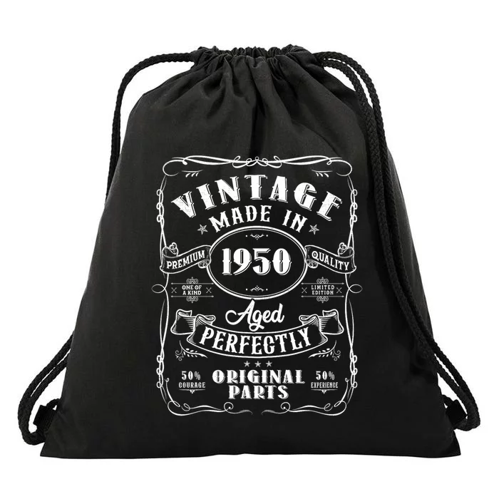 Vintage Made In 1950 One Of A Kind Limited Edition Aged Perfectly Original Parts Drawstring Bag