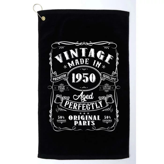 Vintage Made In 1950 One Of A Kind Limited Edition Aged Perfectly Original Parts Platinum Collection Golf Towel