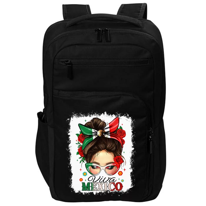 Viva Mexico Independence Day Mexican Flag Impact Tech Backpack