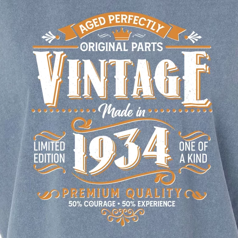 Vintage Made In 1934 90th Birthday Aged Perfectly Original Parts Garment-Dyed Women's Muscle Tee