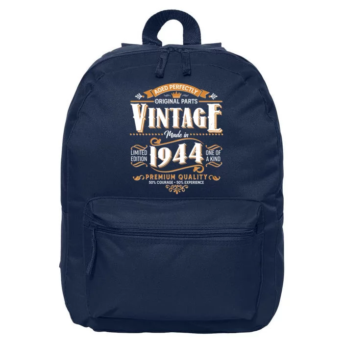 Vintage Made In 1944 80th Birthday Aged Perfectly Original Parts 16 in Basic Backpack