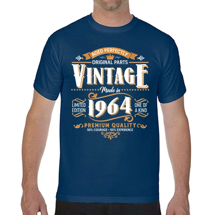 Vintage Made In 1964 60th Birthday Aged Perfectly Original Parts Comfort Colors T-Shirt