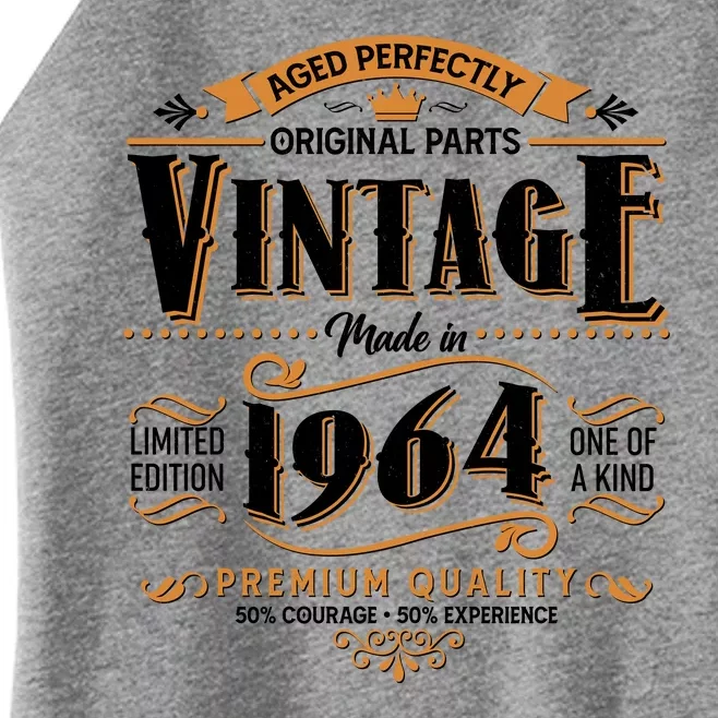 Vintage Made In 1964 60th Birthday Aged Perfectly Original Parts Women’s Perfect Tri Rocker Tank