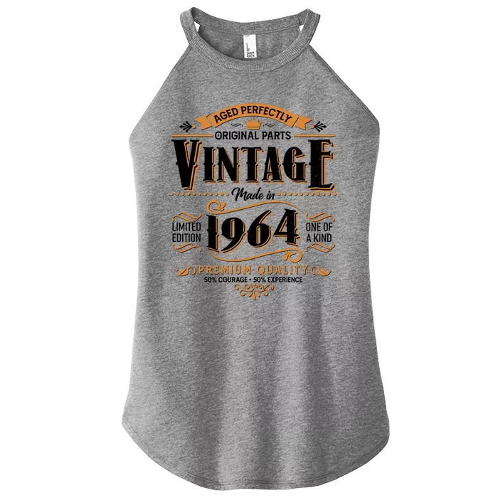 Vintage Made In 1964 60th Birthday Aged Perfectly Original Parts Women’s Perfect Tri Rocker Tank