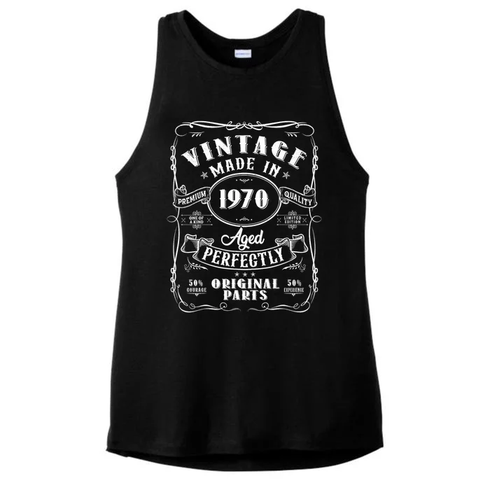 Vintage Made In 1970 One Of A Kind Limited Edition Aged Perfectly Original Parts Ladies Tri-Blend Wicking Tank