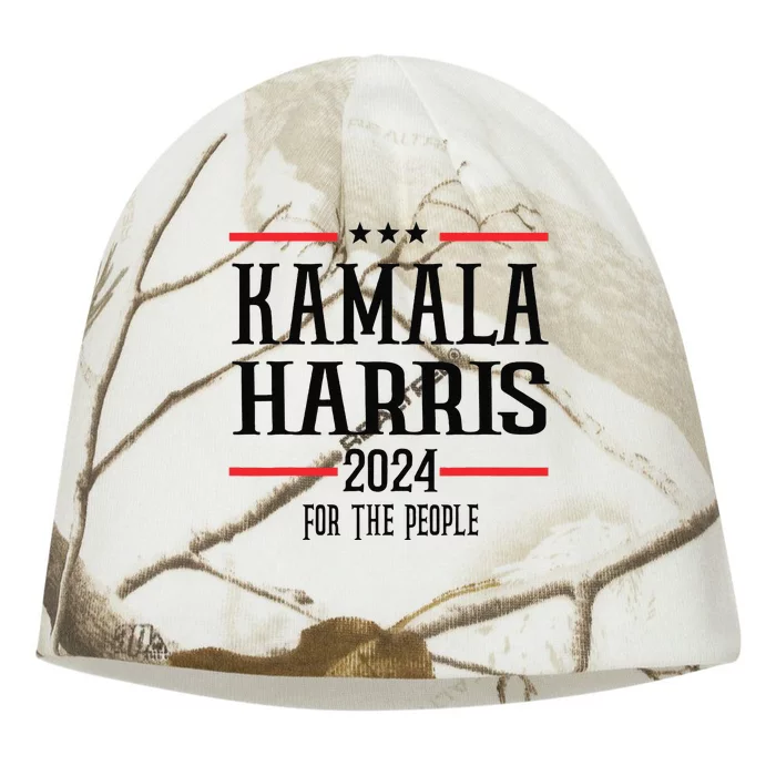 Vote Madam Kamala For President Gift Kati - Camo Knit Beanie