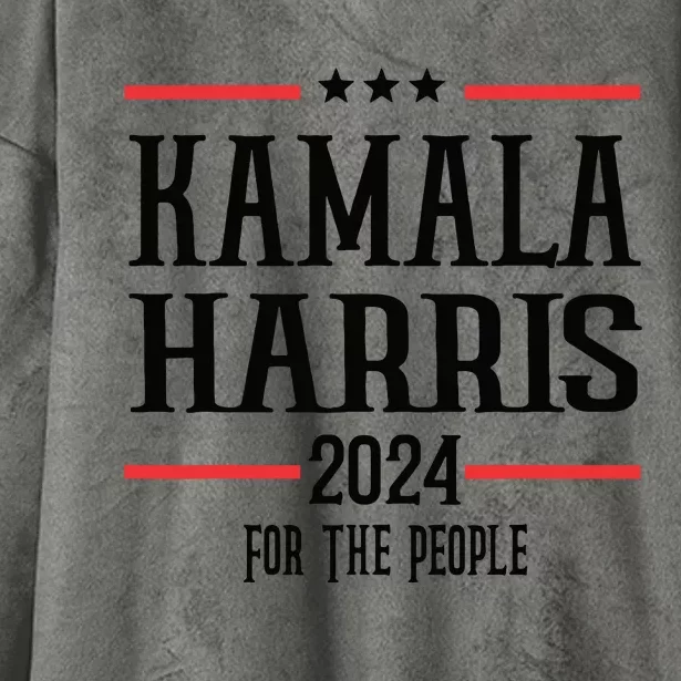 Vote Madam Kamala For President Hooded Wearable Blanket