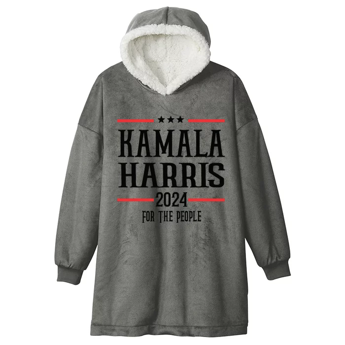 Vote Madam Kamala For President Hooded Wearable Blanket