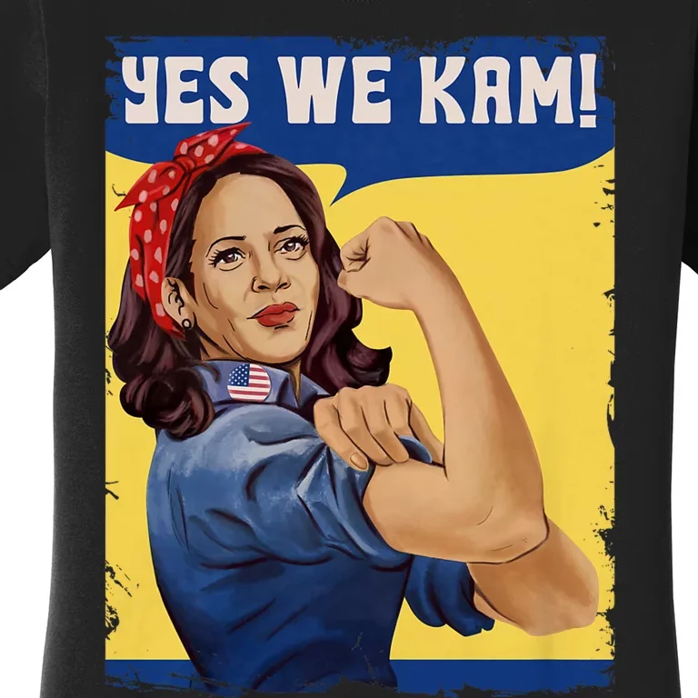 Vote Madam Kamala President Harris Yes We Kam Madam Harris Fun Women's T-Shirt