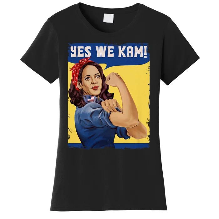 Vote Madam Kamala President Harris Yes We Kam Madam Harris Fun Women's T-Shirt