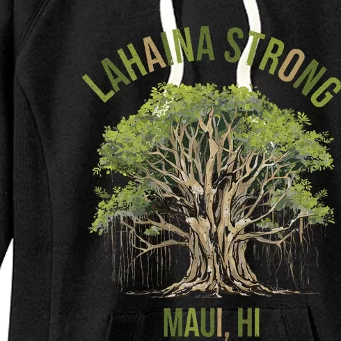 Vintage Maui Lahaina Banyan Tree Women's Fleece Hoodie