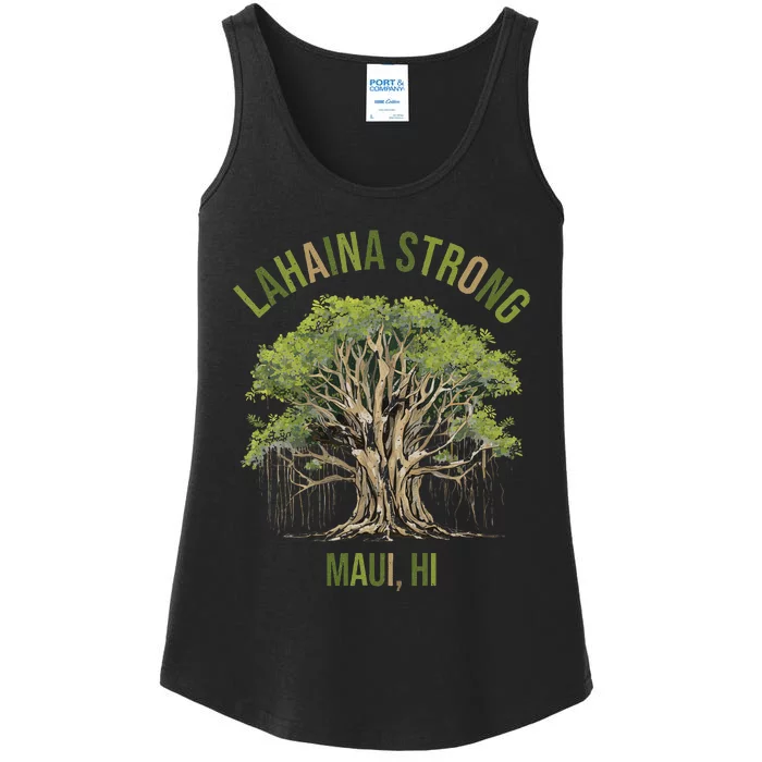 Vintage Maui Lahaina Banyan Tree Ladies Essential Tank