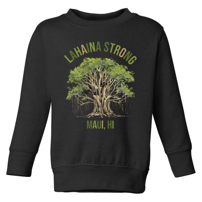 Vintage Maui Lahaina Banyan Tree Toddler Sweatshirt