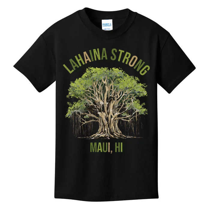 Vintage Maui Lahaina Banyan Tree Kids T-Shirt