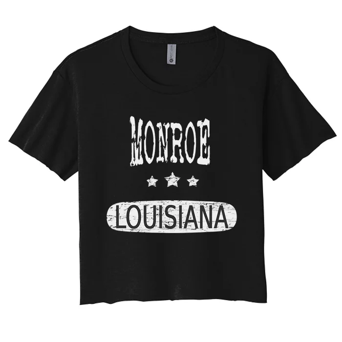 Vintage Monroe Louisiana Women's Crop Top Tee