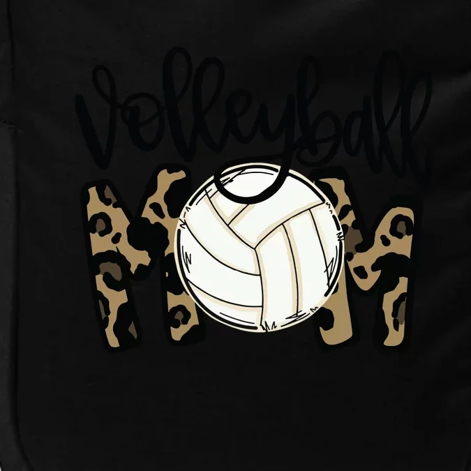 Volleyball Mom Leopard Funny Ball Mom Mother's Day Gift Impact Tech Backpack