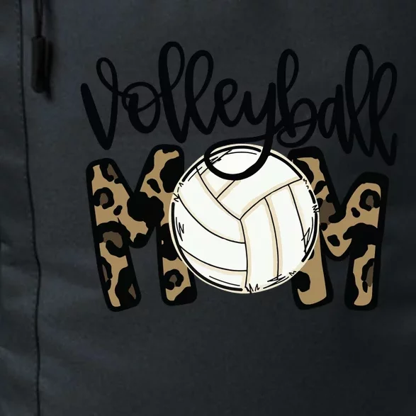 Volleyball Mom Leopard Funny Ball Mom Mother's Day Gift Daily Commute Backpack