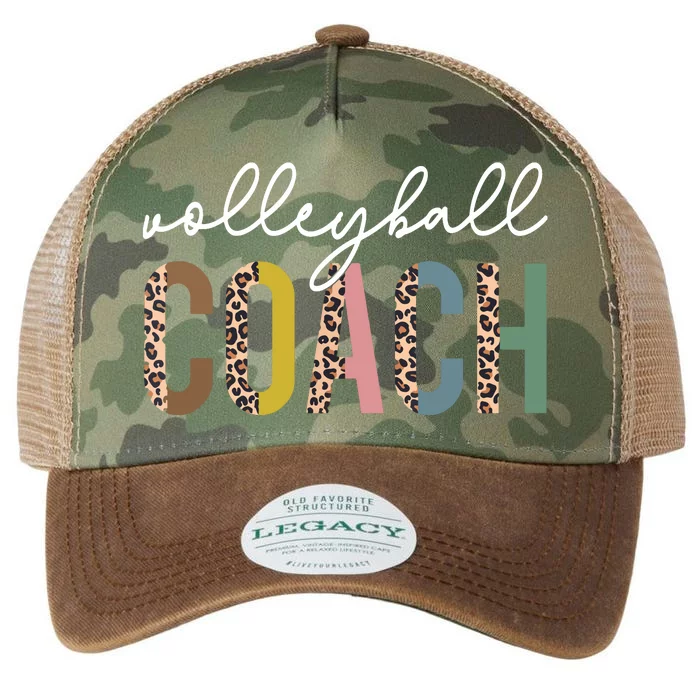 Volleyball Mom Leopard Volleyball Coach Team Gift Legacy Tie Dye Trucker Hat