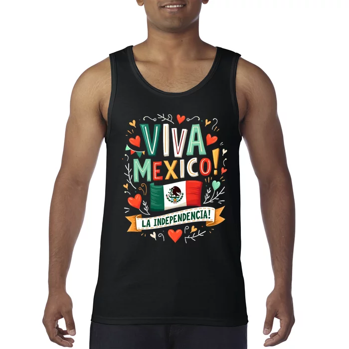 Viva Mexico La Independencia Fiesta Mexican Independence Day Tank Top