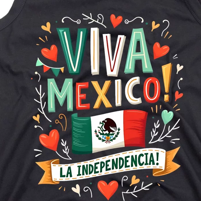 Viva Mexico La Independencia Fiesta Mexican Independence Day Tank Top