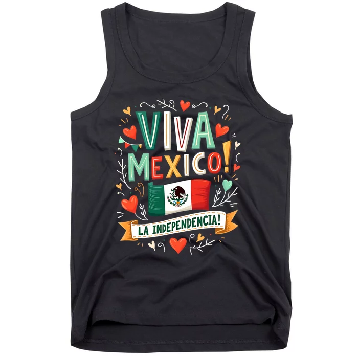 Viva Mexico La Independencia Fiesta Mexican Independence Day Tank Top