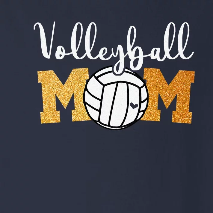 Volleyball Mom Mothers Day Volleyball Game Day Cheer Mom Toddler Long Sleeve Shirt