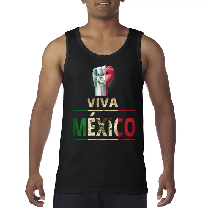 Viva Mexico Mexican Pride Fist Tank Top