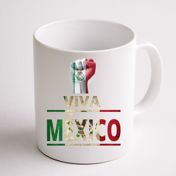 Viva Mexico Mexican Pride Fist Front & Back Coffee Mug