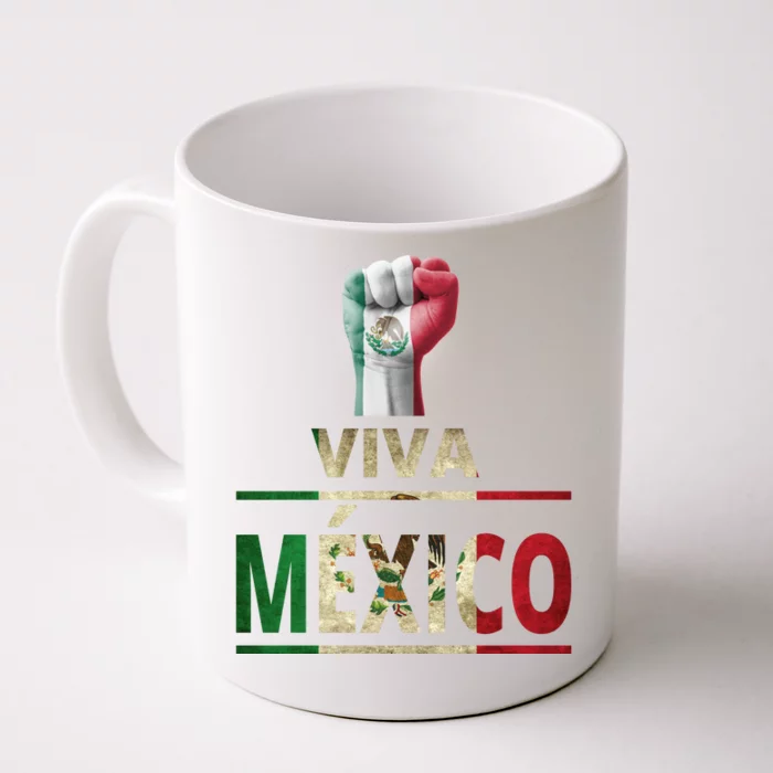 Viva Mexico Mexican Pride Fist Front & Back Coffee Mug