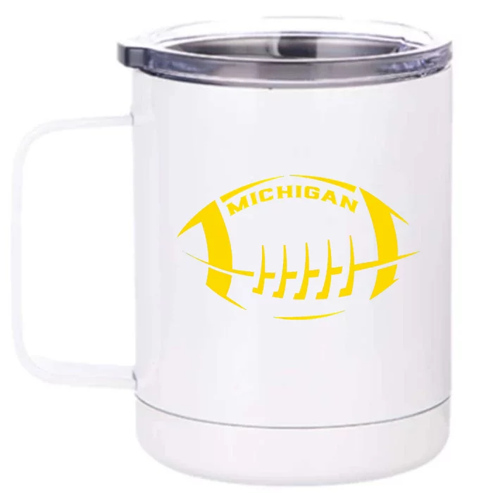 Vintage Michigan MI Vintage Design Classic Michigan Front & Back 12oz Stainless Steel Tumbler Cup