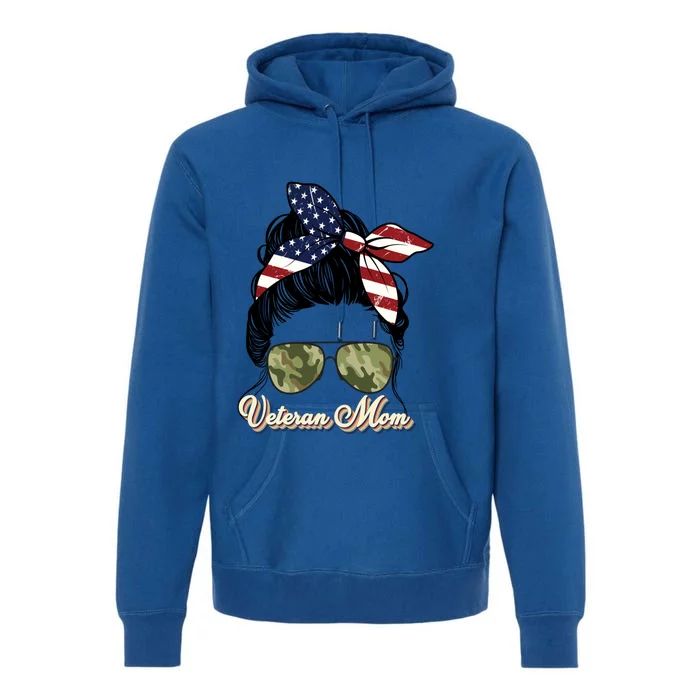 Veteran Mom MotherS Day 2023 Gift Proud Us Veteran Mom Gift Premium Hoodie