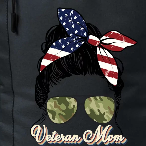 Veteran Mom MotherS Day 2023 Gift Proud Us Veteran Mom Gift Daily Commute Backpack