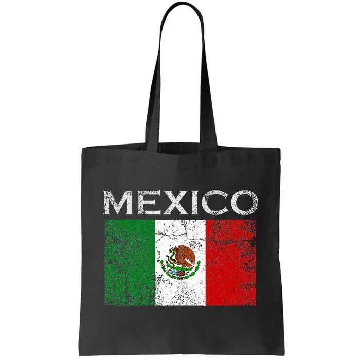 Vintage Mexico Mexican Flag Pride Tote Bag