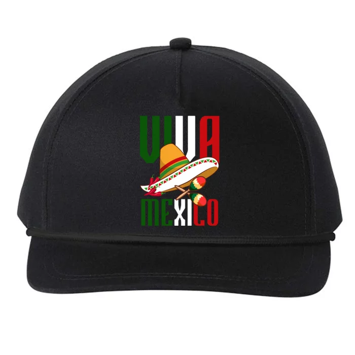 Viva Mexico Mexican Pride Snapback Five-Panel Rope Hat