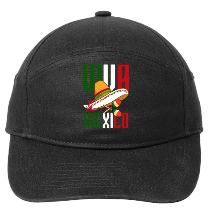 Viva Mexico Mexican Pride 7-Panel Snapback Hat