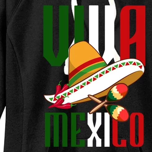 Viva Mexico Mexican Pride Women's Fleece Hoodie