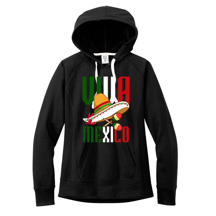 Viva Mexico Mexican Pride Women's Fleece Hoodie