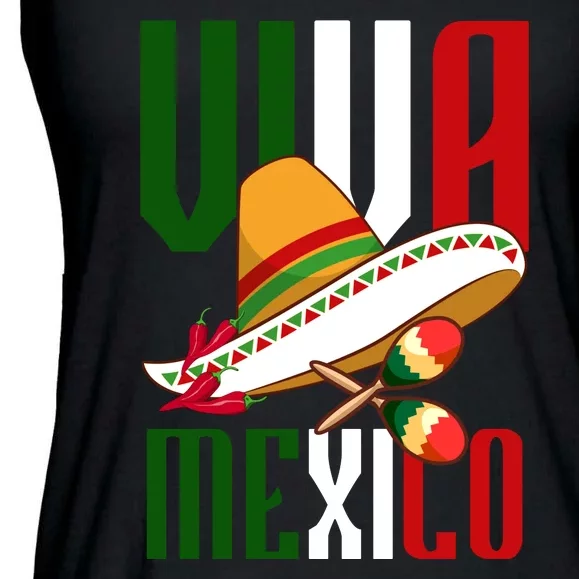 Viva Mexico Mexican Pride Ladies Essential Flowy Tank