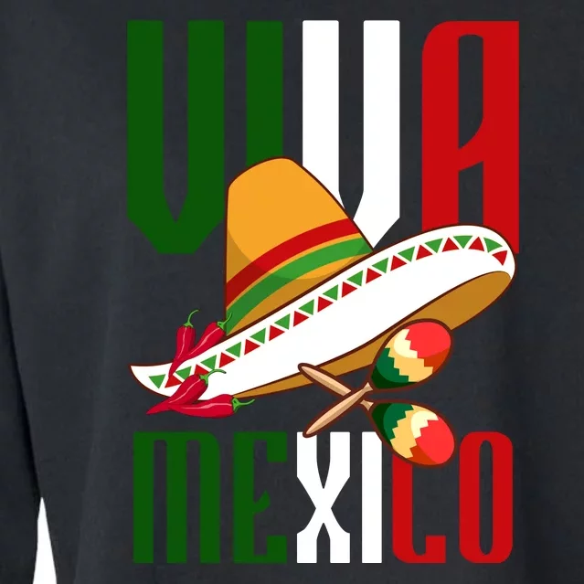 Viva Mexico Mexican Pride Cropped Pullover Crew