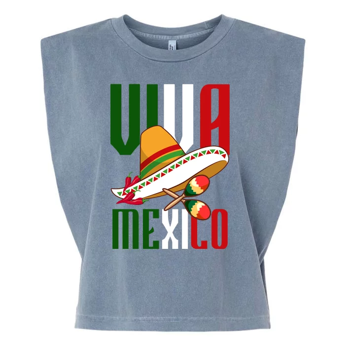 Viva Mexico Mexican Pride Garment-Dyed Women's Muscle Tee