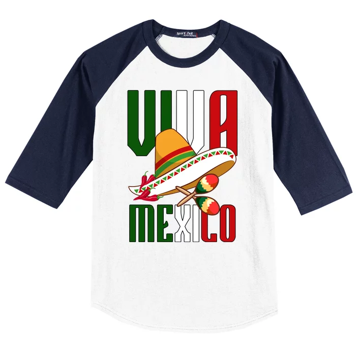 Viva Mexico Mexican Pride Baseball Sleeve Shirt