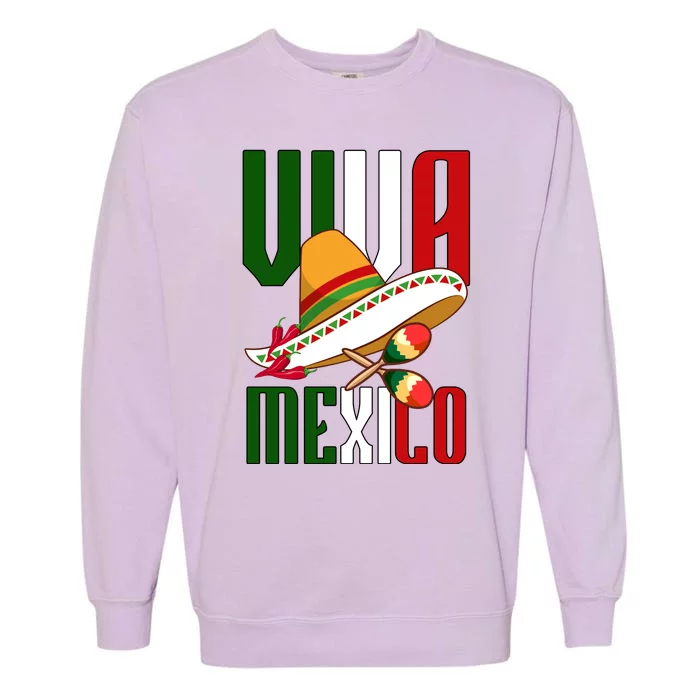 Viva Mexico Mexican Pride Garment-Dyed Sweatshirt