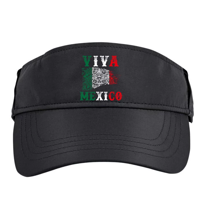 Viva Mexico Mexican Independence Day Adult Drive Performance Visor